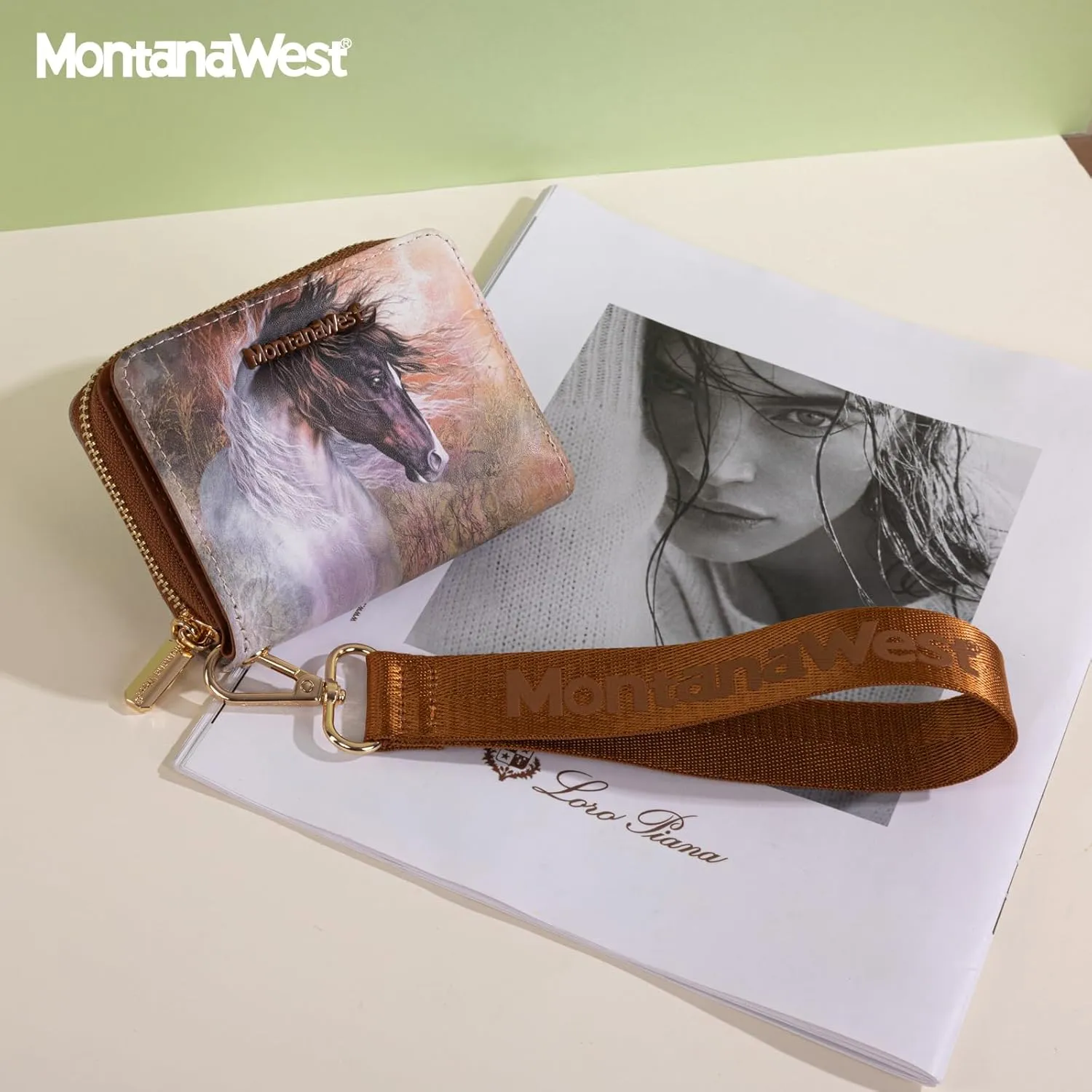 Montana West Small Horsehair Wallet for Women Female Ladies with a Detachable Wristlet Women's Wallet with Rfid Blocking Lining Minimalist Lightweight & Easy to Carry
