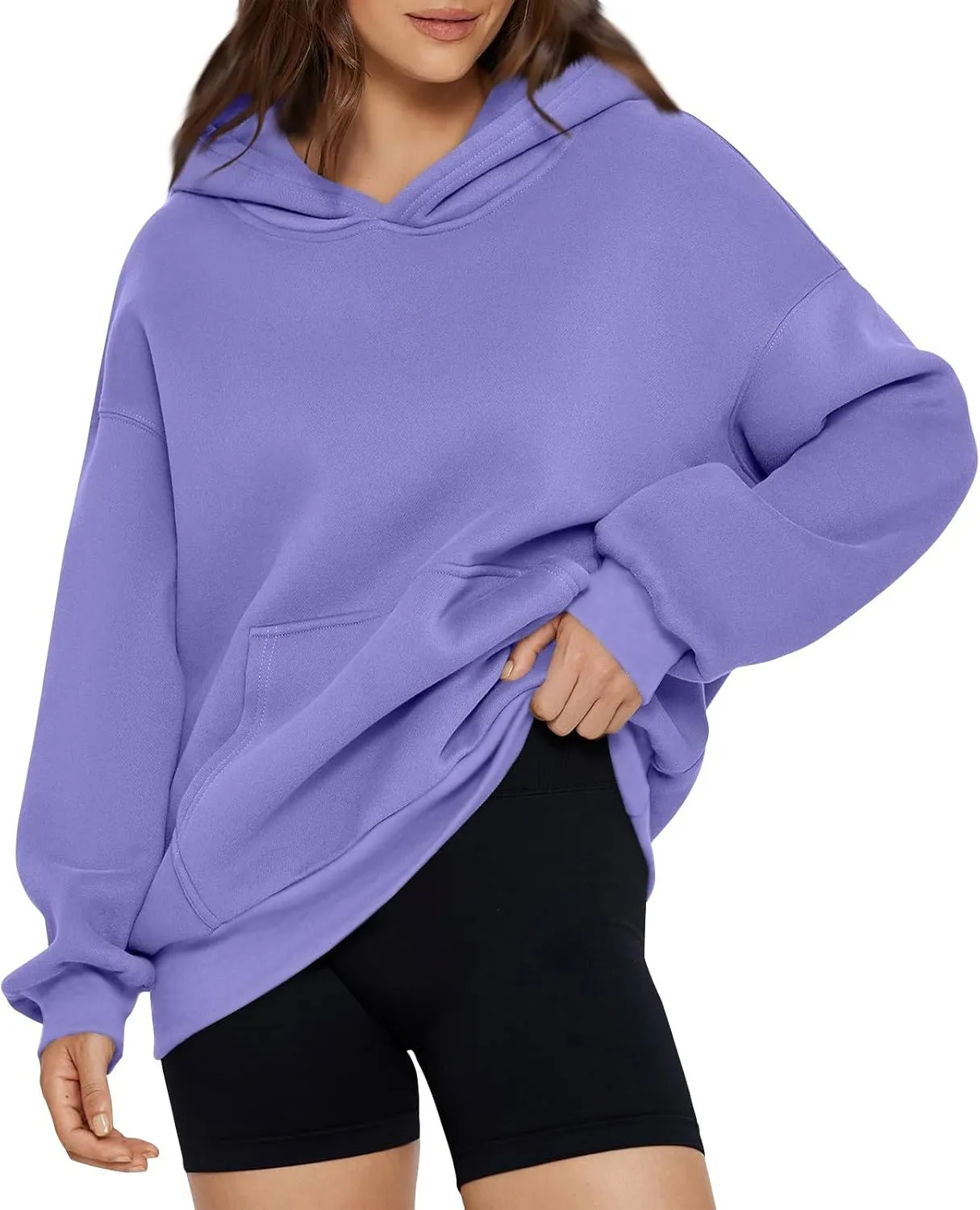 NBXNZWF Women's Oversized Hoodies 2025 Fall Y2K Clothes Long Sleeve Casual Loose Pullover Hooded Sweatshirts with Pocket