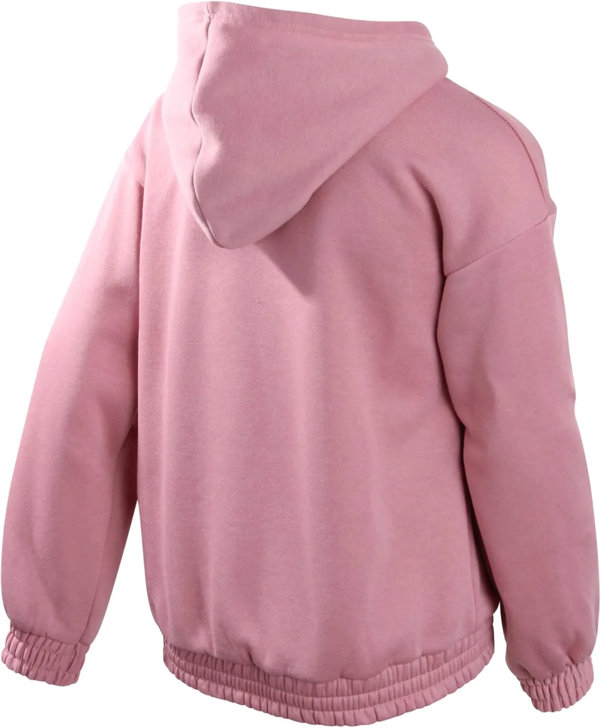 New Balance Girls' Fleece Quarter Zip Crop Hoodie Sweatshirt