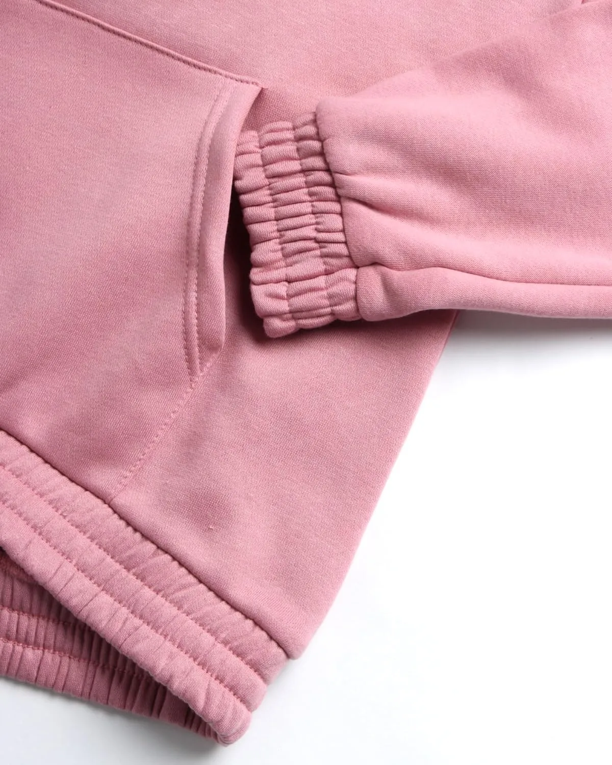 New Balance Girls' Fleece Quarter Zip Crop Hoodie Sweatshirt