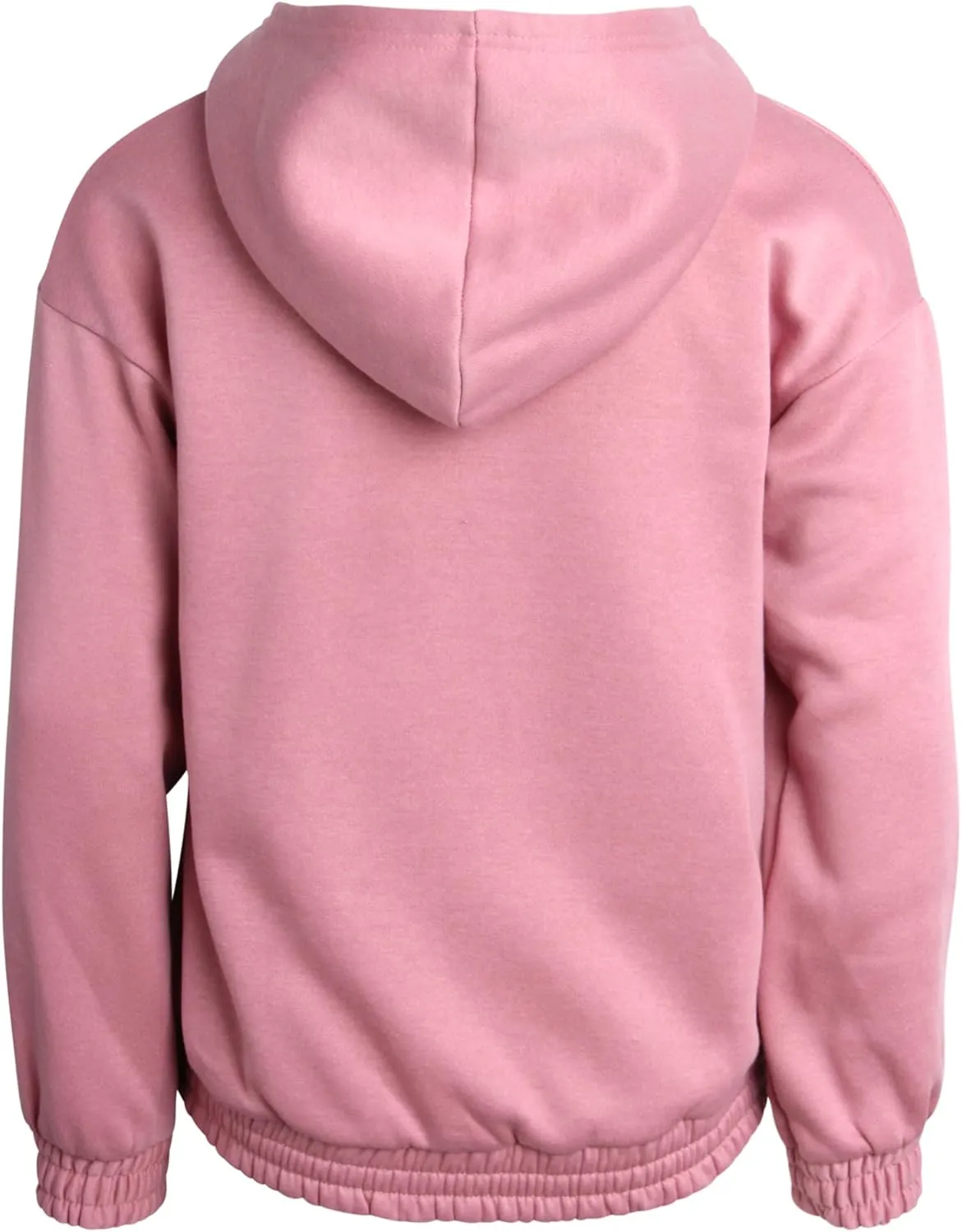 New Balance Girls' Fleece Quarter Zip Crop Hoodie Sweatshirt