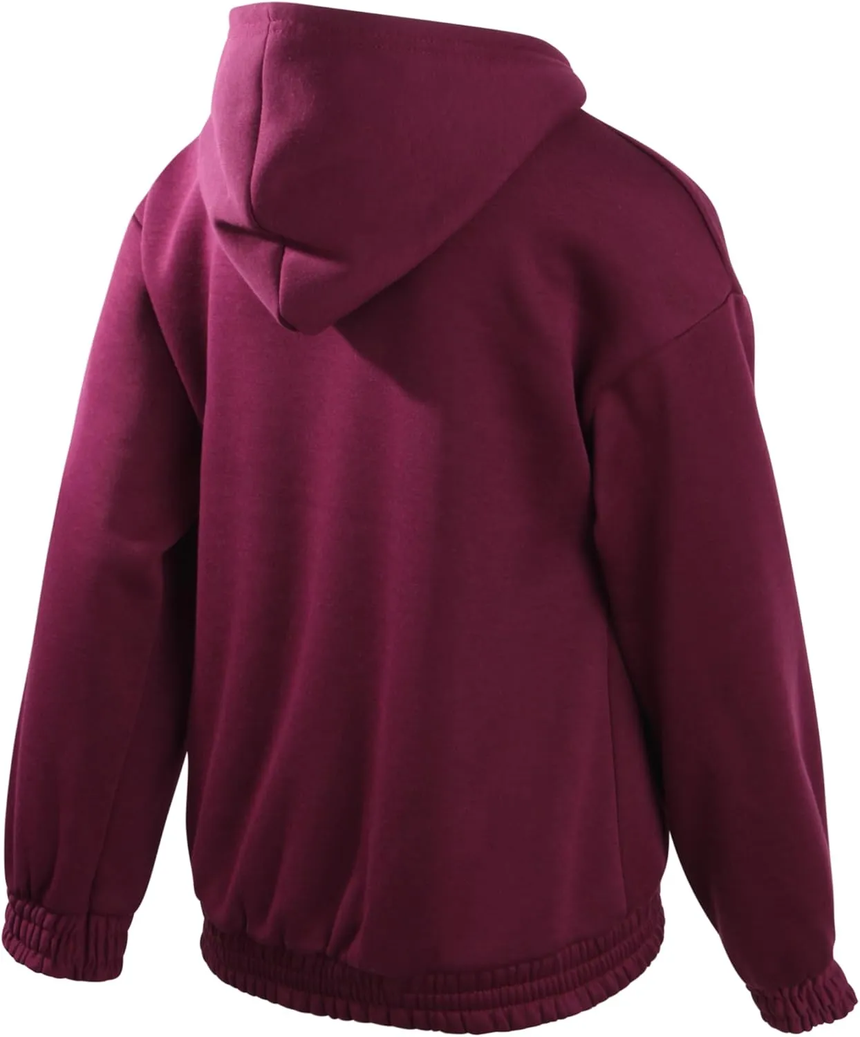 New Balance Girls' Fleece Quarter Zip Crop Hoodie Sweatshirt
