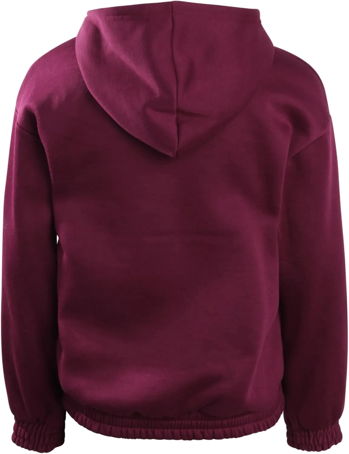 New Balance Girls' Fleece Quarter Zip Crop Hoodie Sweatshirt