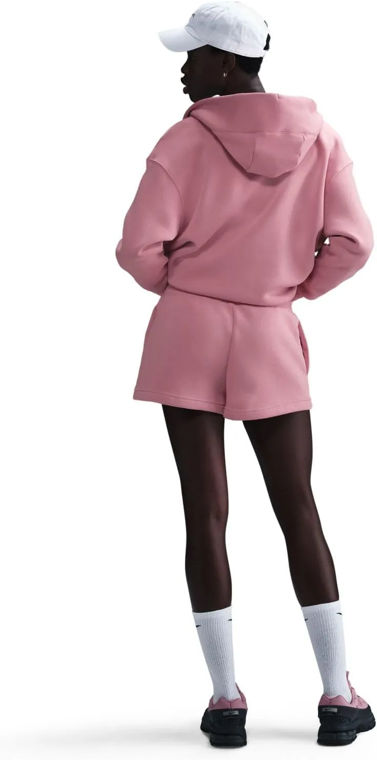 Nike Sportswear Phoenix Fleece Women's High-Waisted Loose Shorts (Elemental Pink/Sail, FD1409-699)