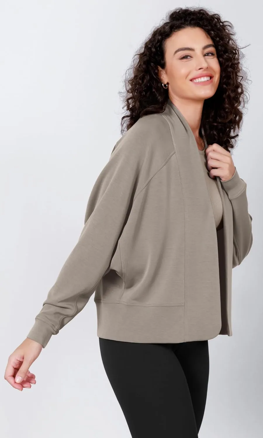 ODODOS Women's Modal Soft Open Front Cardigans Long Sleeve Casual Wrap Outwear