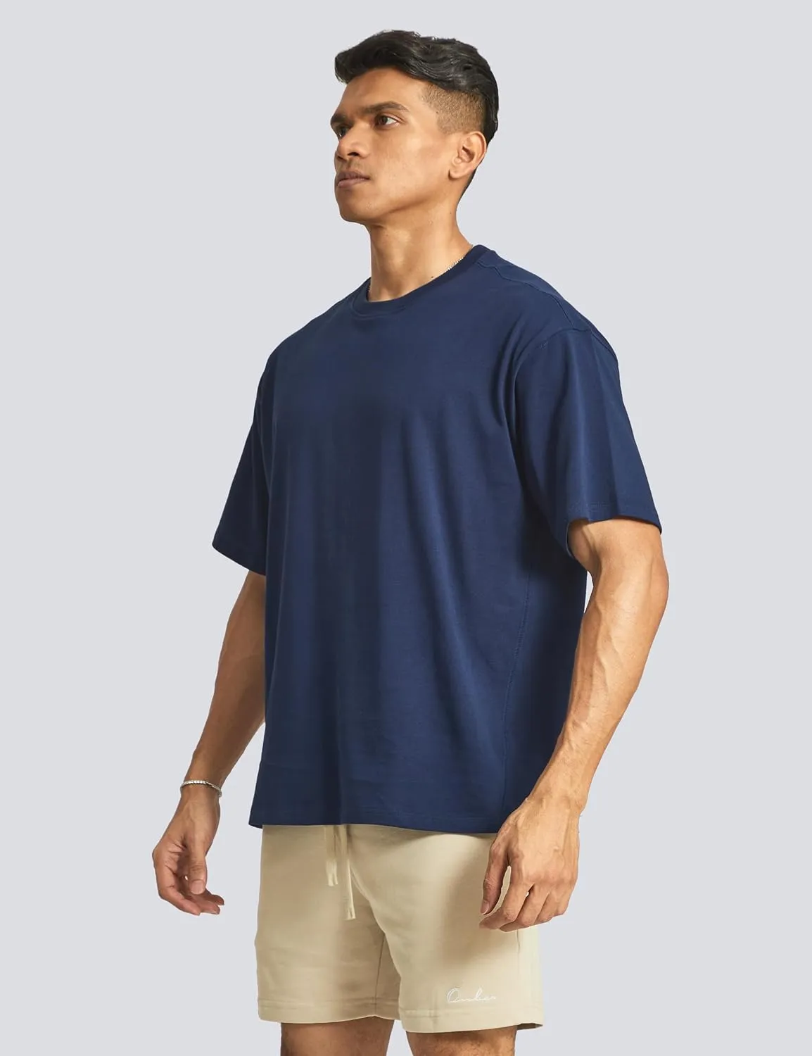 Ouber Men's Loose Fit Gym Short Sleeve T-Shirts Athletic Workout Running Casual Shirts