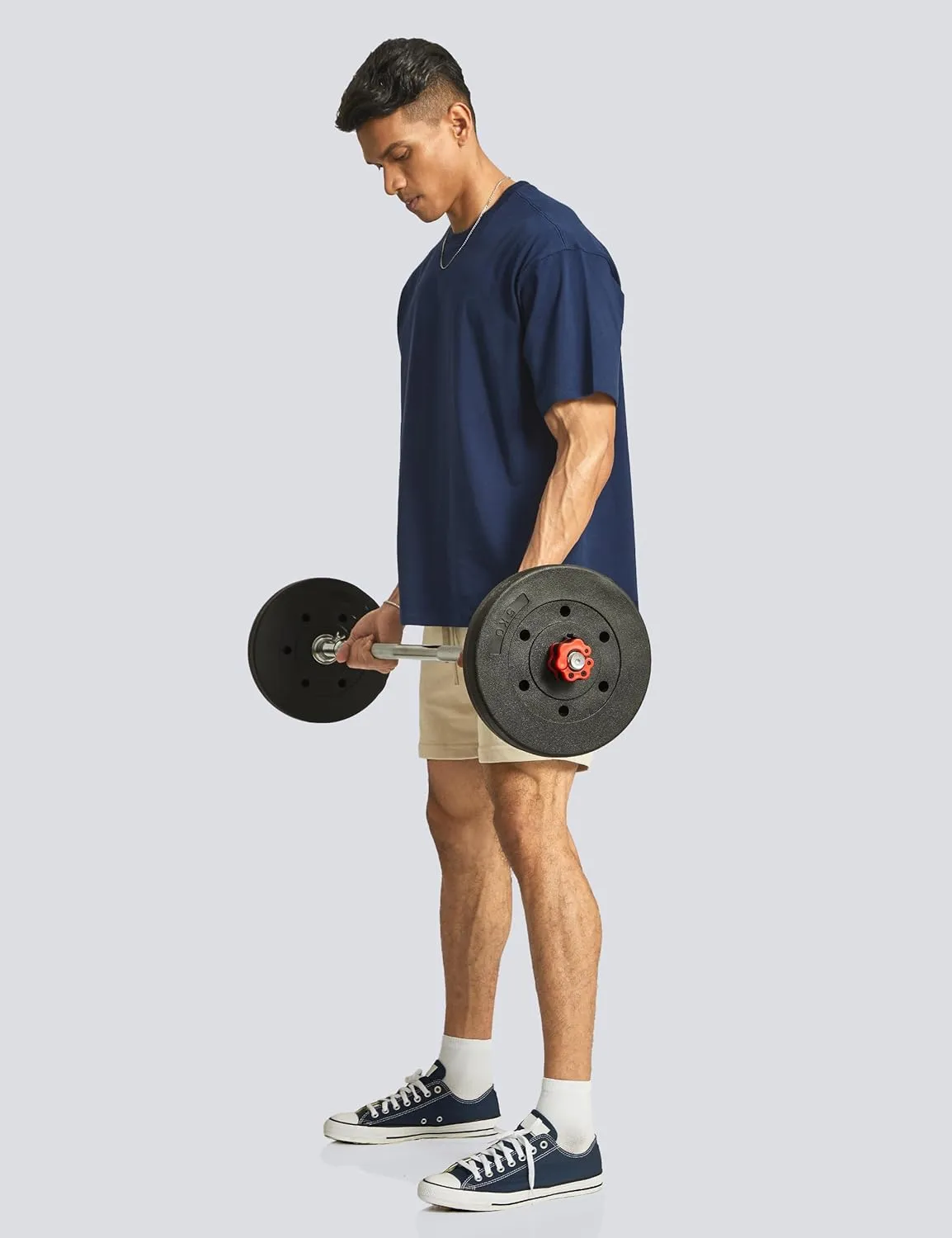 Ouber Men's Loose Fit Gym Short Sleeve T-Shirts Athletic Workout Running Casual Shirts