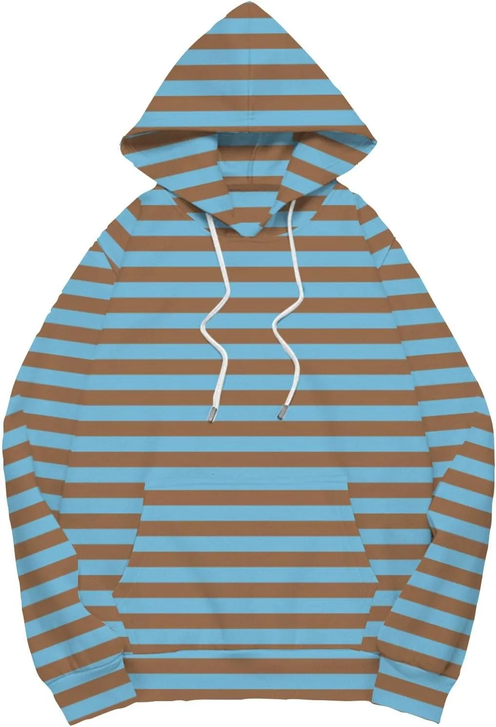Oversized Hoodies for Women Drop Shoulder Striped Fleece Sweatshirts 2024 Plus Size Pullover Tops Trendy Outfits