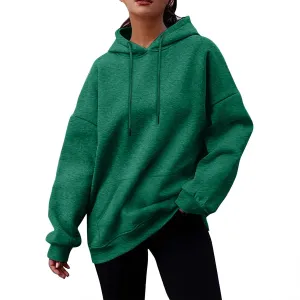 Oversized Hoodies For Women,2024 Fall Soft Fleece Long Sleeve Hoodies Pullover Tops Y2K Sweatshirts With Pockets
