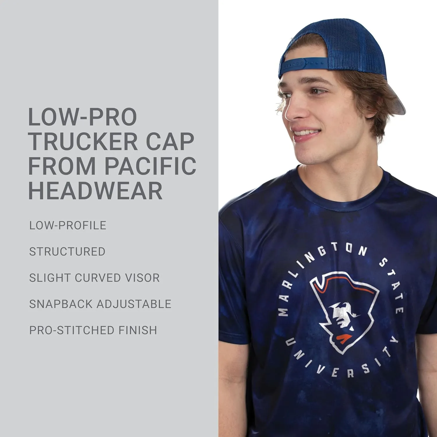 Pacific Headwear Low-pro Trucker Cap