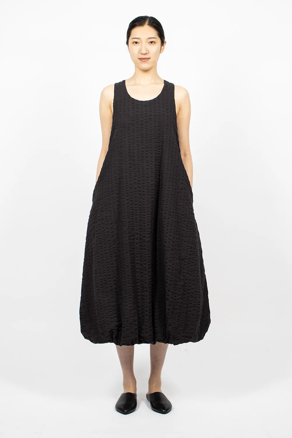 Parachute Dress Ink Black