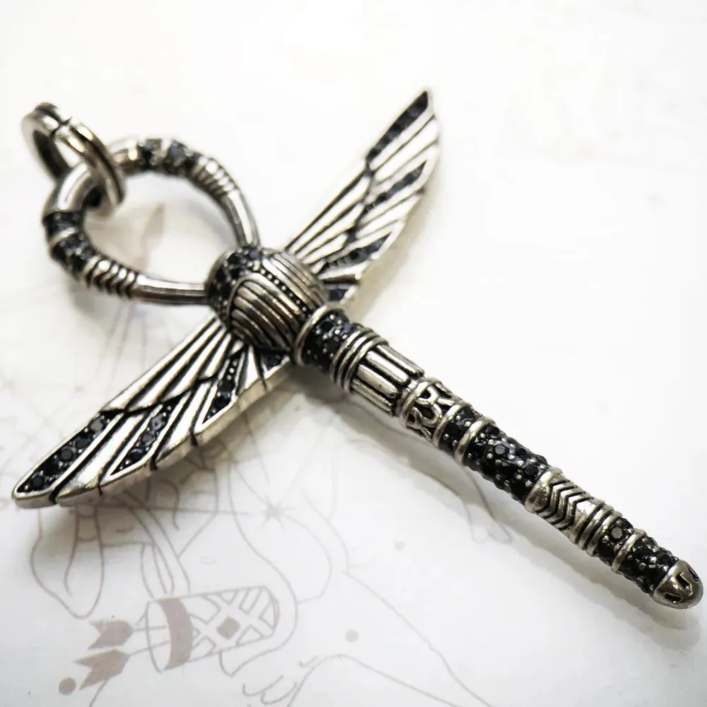 Pendant Cross Of Life Ankh With Scarab Fashion Ethnic Jewelry Europe 925 Sterling Silver Bijoux Gift For Woman & Men