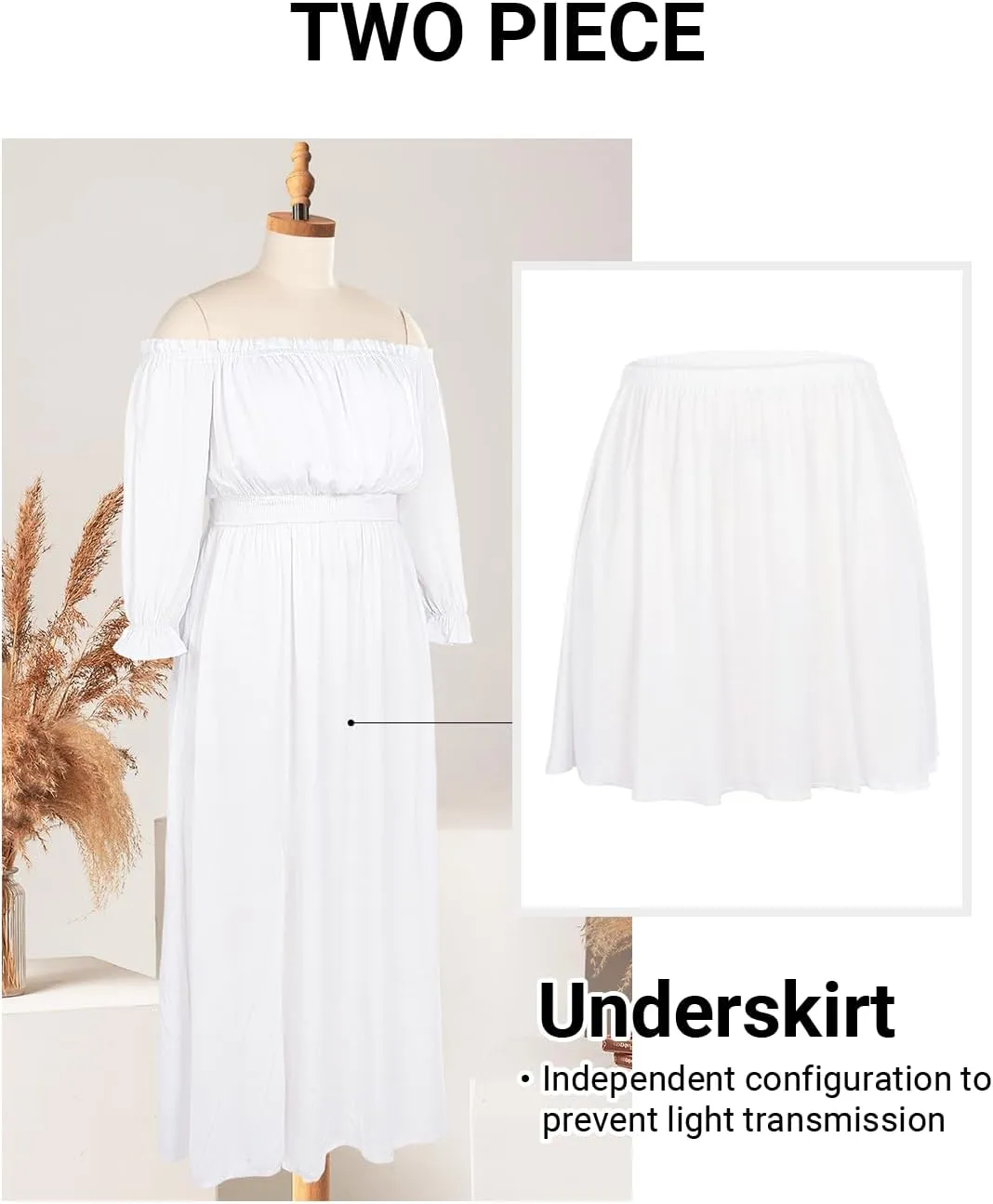 Plus Size Off Shoulder Dress Boho Long Sleeve Split Flowy A-Line Long Maxi Dresses with Pockets Photoshoot
