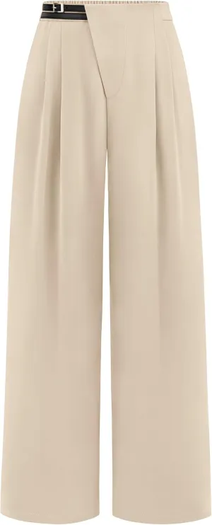 PRETTYGARDEN Women's Wide Leg Dressy Pants High Waisted Fashion Business Casual Work Office Trousers Palazzo Pant