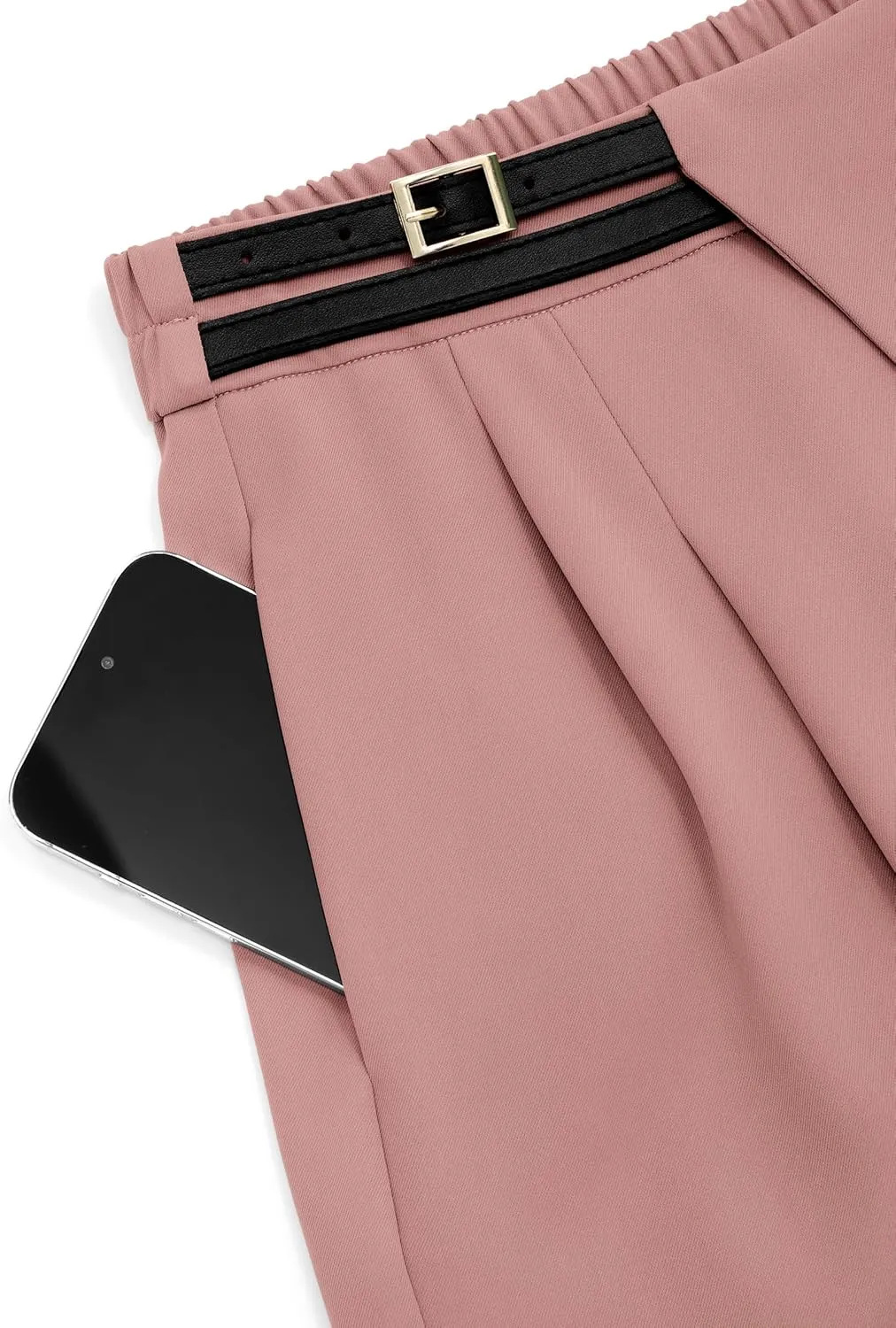 PRETTYGARDEN Women's Wide Leg Dressy Pants High Waisted Fashion Business Casual Work Office Trousers Palazzo Pant