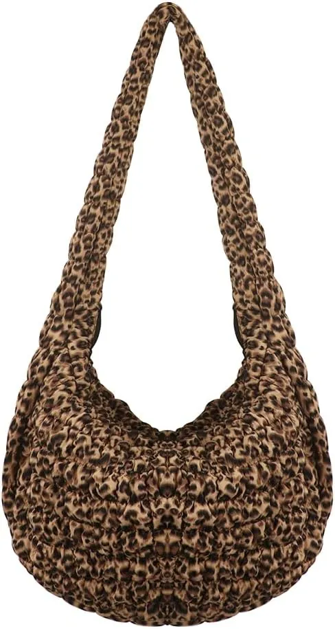 Puffer Crossbody Bag Lightweight Quilted Puffer Tote Bag Puffy Shoulder Bag Quilted Hobo Bags for Women