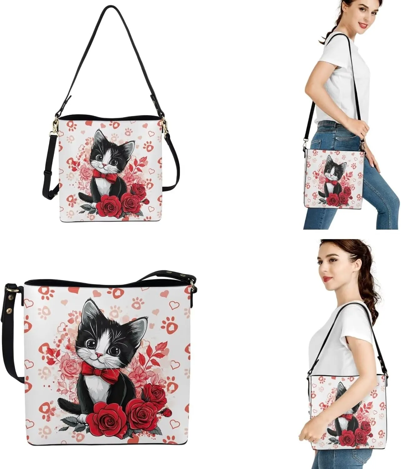 Purses with Wallets for Women Set Crossbody Shoulder Satchel Bags for Work Leather Hobo Purses and Handbags