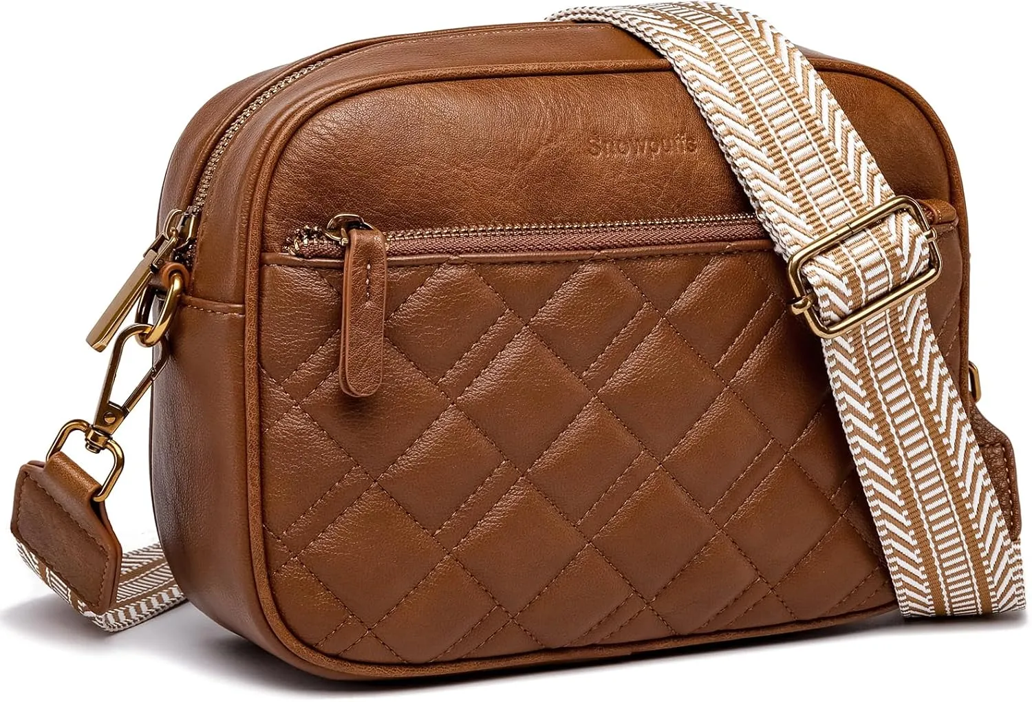 Quilted Crossbody Bags for Women Small Crossbody Purse Trendy Women's Crossbody Handbag With Adjustable Strap
