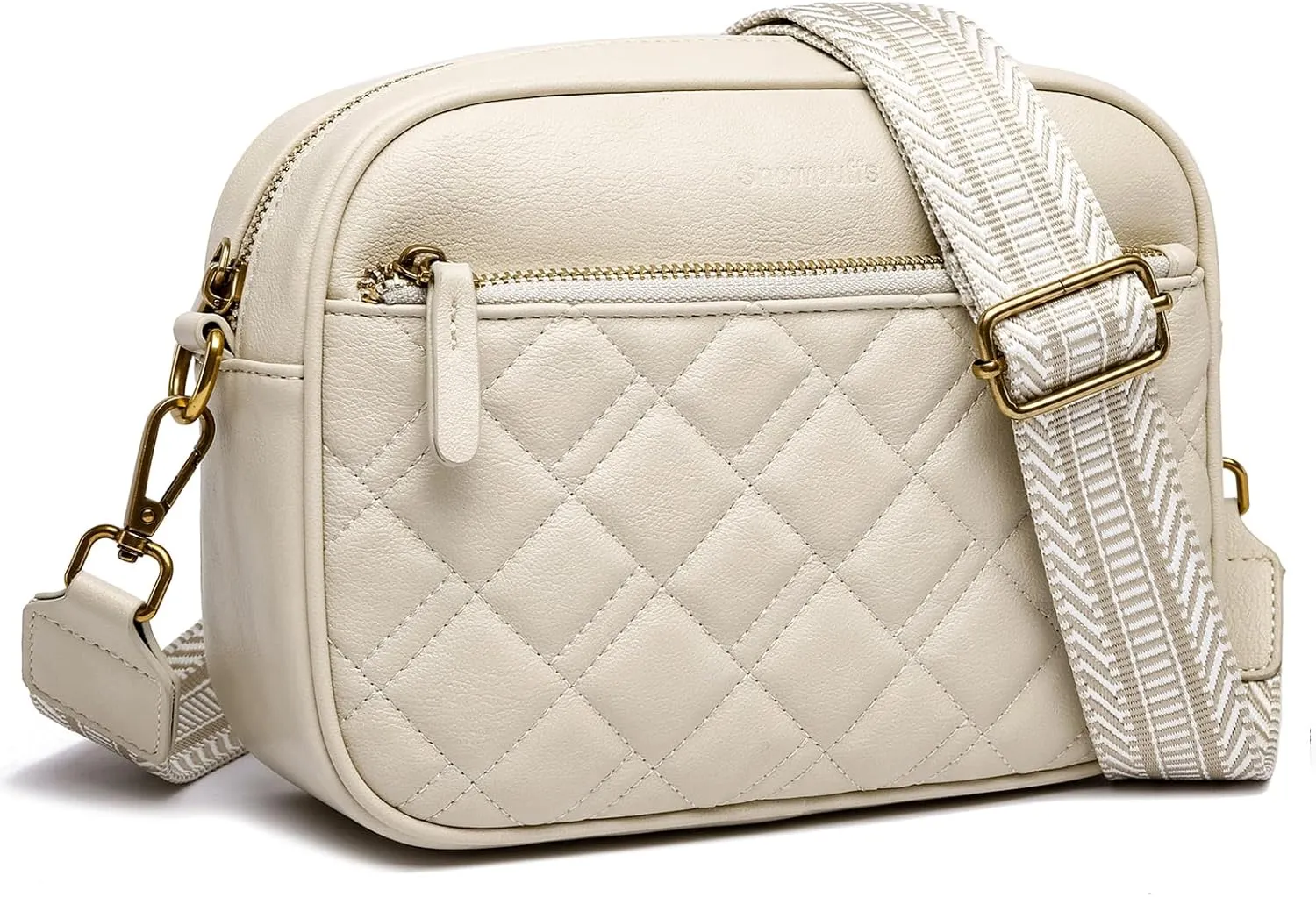 Quilted Crossbody Bags for Women Small Crossbody Purse Trendy Women's Crossbody Handbag With Adjustable Strap
