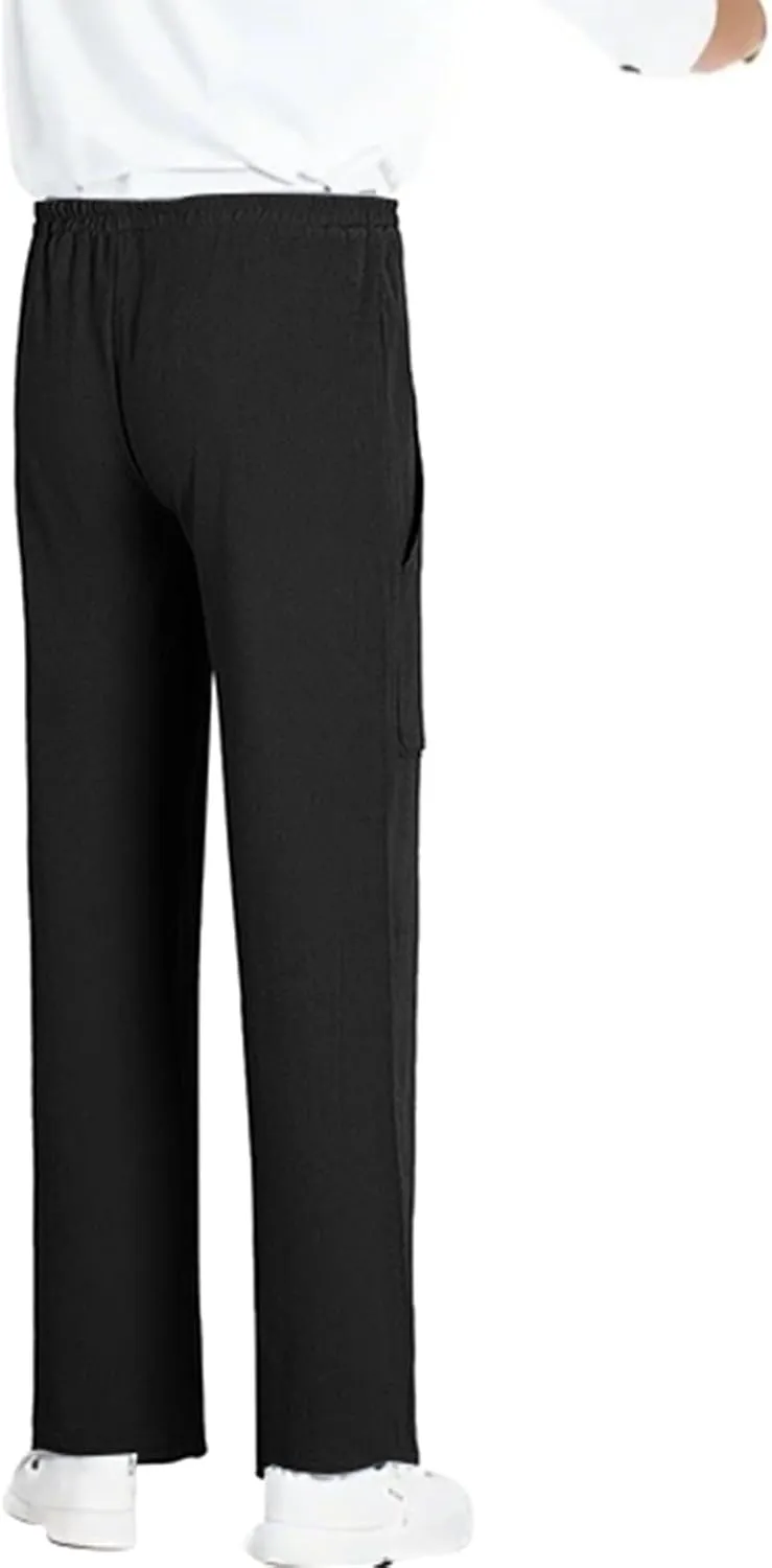RTTUIOP Linen Pants Men Casual Beach Baggy Relaxed Fit Trousers Lightweight Elastic Waist Summer Pants with Pockets