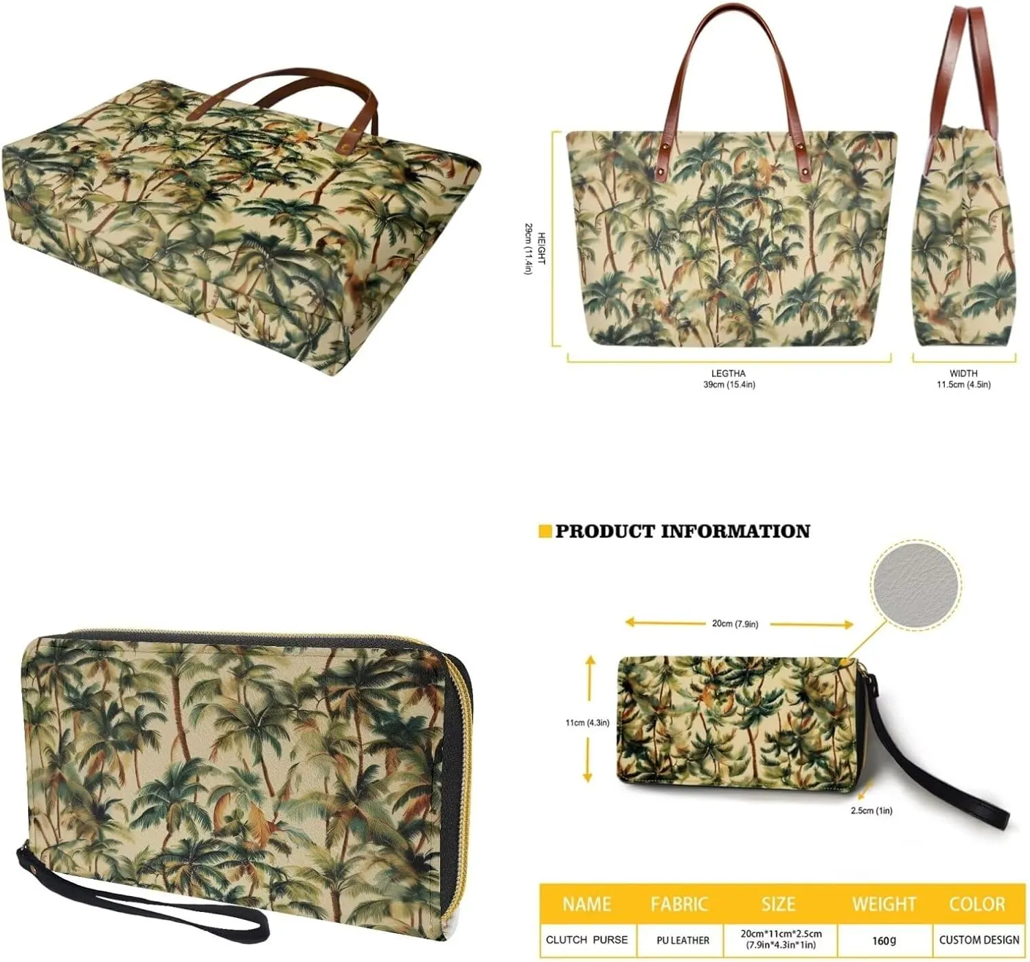 Satchel Purse with Matching Wallet Tote Bag Set Shoulder Bag and Wallet Set Handbag and Wallet Set for Women