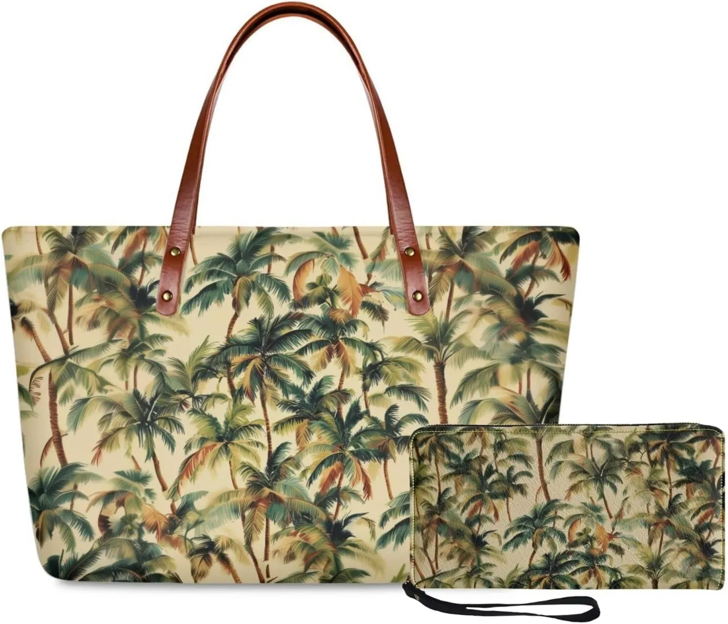 Satchel Purse with Matching Wallet Tote Bag Set Shoulder Bag and Wallet Set Handbag and Wallet Set for Women