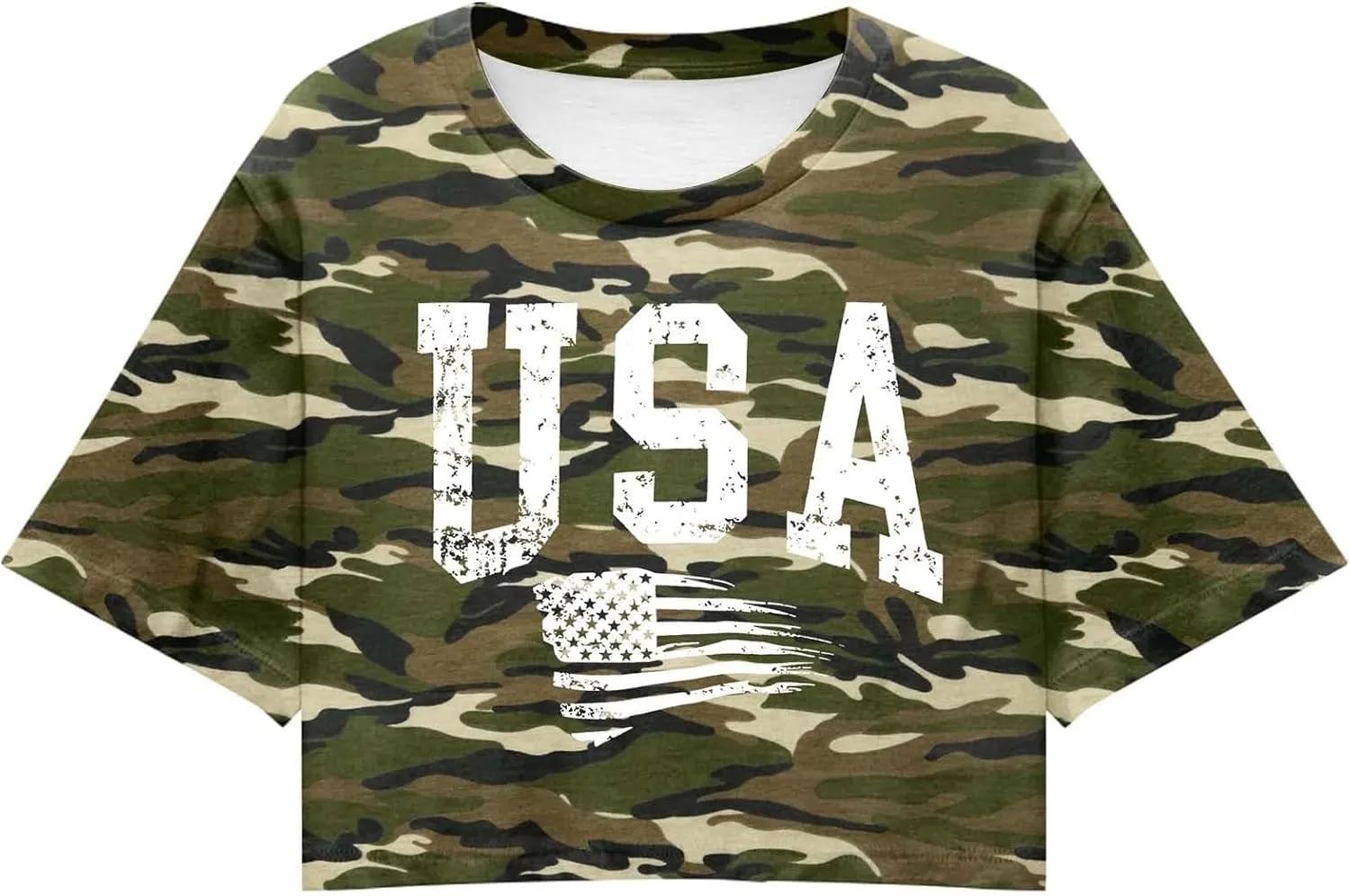 Shirts for Women 4th of July Outfits American Flag Print Womens Tops Comfy Independence Day T Shirts