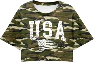 Shirts for Women 4th of July Outfits American Flag Print Womens Tops Comfy Independence Day T Shirts