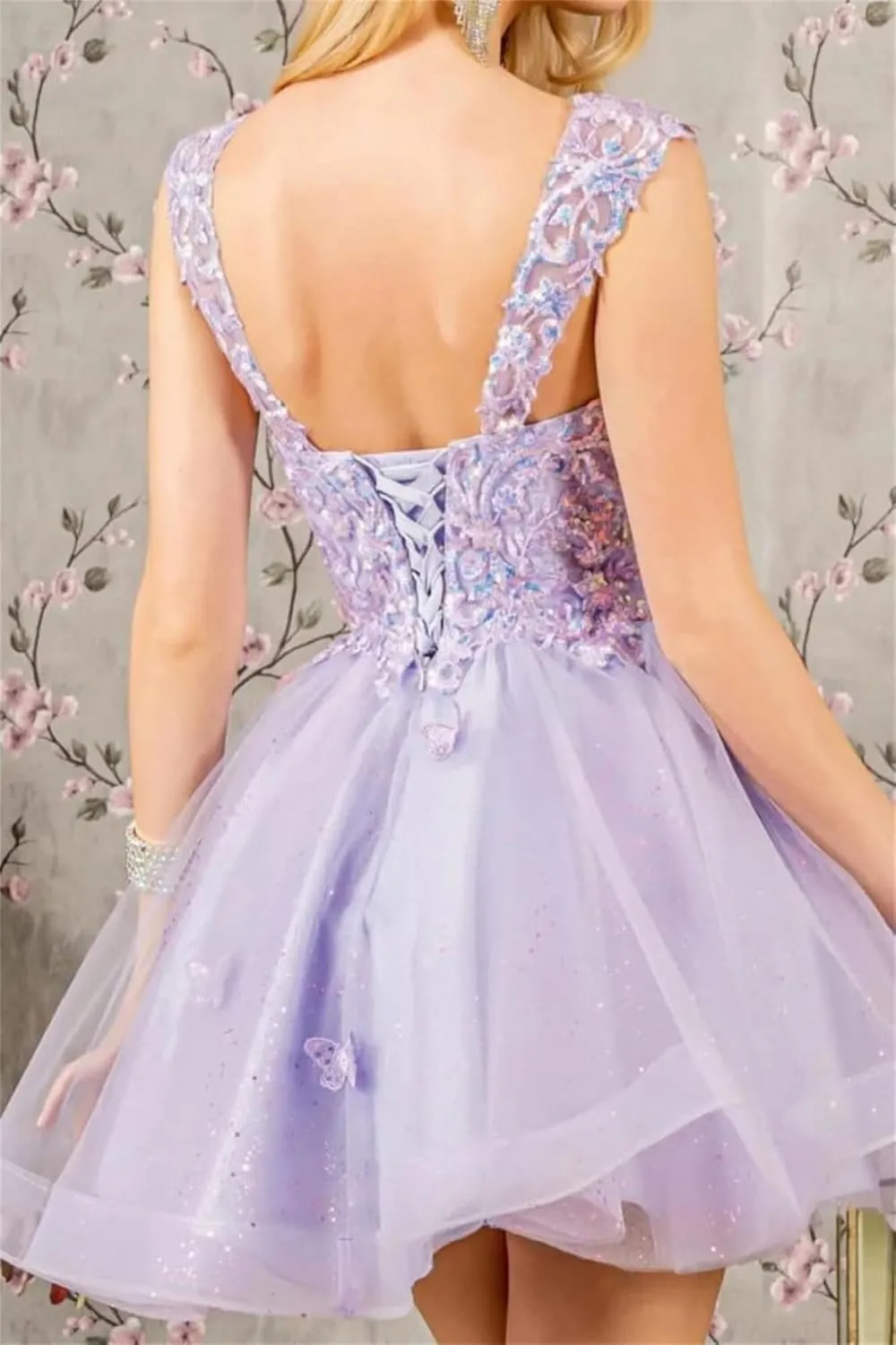 Short Homecoming Dresses 2024 - Off Shoulder DAMA Dresses for Quinceanera 3D Butterfly Tulle Homecoming Dresses
