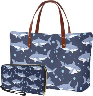 Shoulder Bag and Wallet Set for Women Tote Bag 2 Pack Handbag and Wallet Set Clutch Wallet and Purse Set for Work