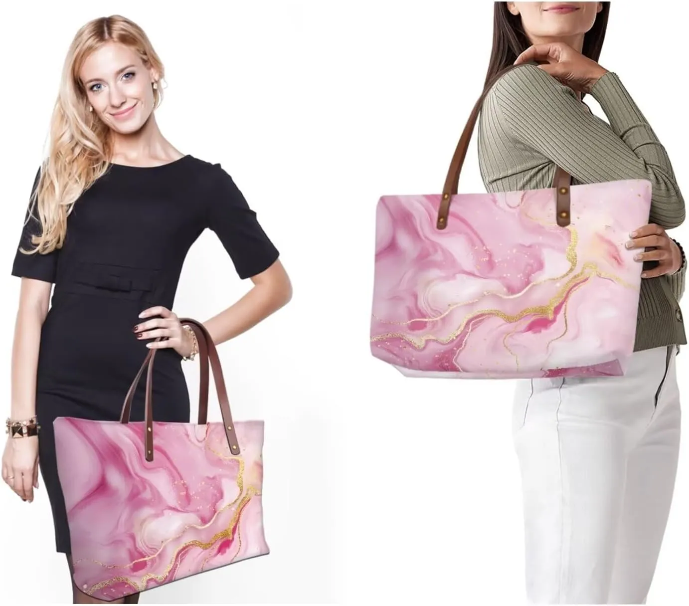 Shoulder Bag and Wallet Set for Women Tote Bag 2 Pack Handbag and Wallet Set Clutch Wallet and Purse Set for Work