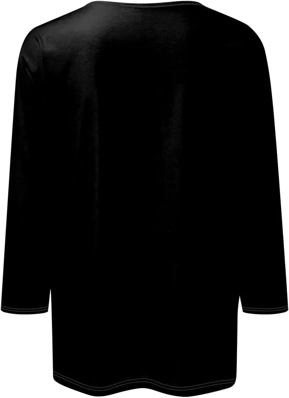 slqdgmryz Button Down Shirts for Women 3/4 Sleeve Lightweight Summer Cardigan Casual V Neck Three Quarter Length Cute Tops