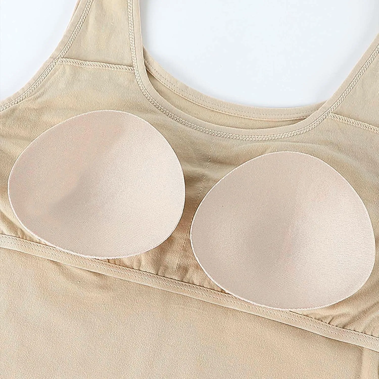 Sports with Built in Bras Tank Top for Women Basic Workout Solid Sleeveless Y2K Blouses Scoop Neck Athletic Camisole