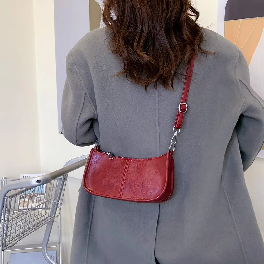 Studded Shoulder Bag Y2k Purse for Women Leather Handbag Clutch Purse Top Handle Satchel Retro Crossbody Bag