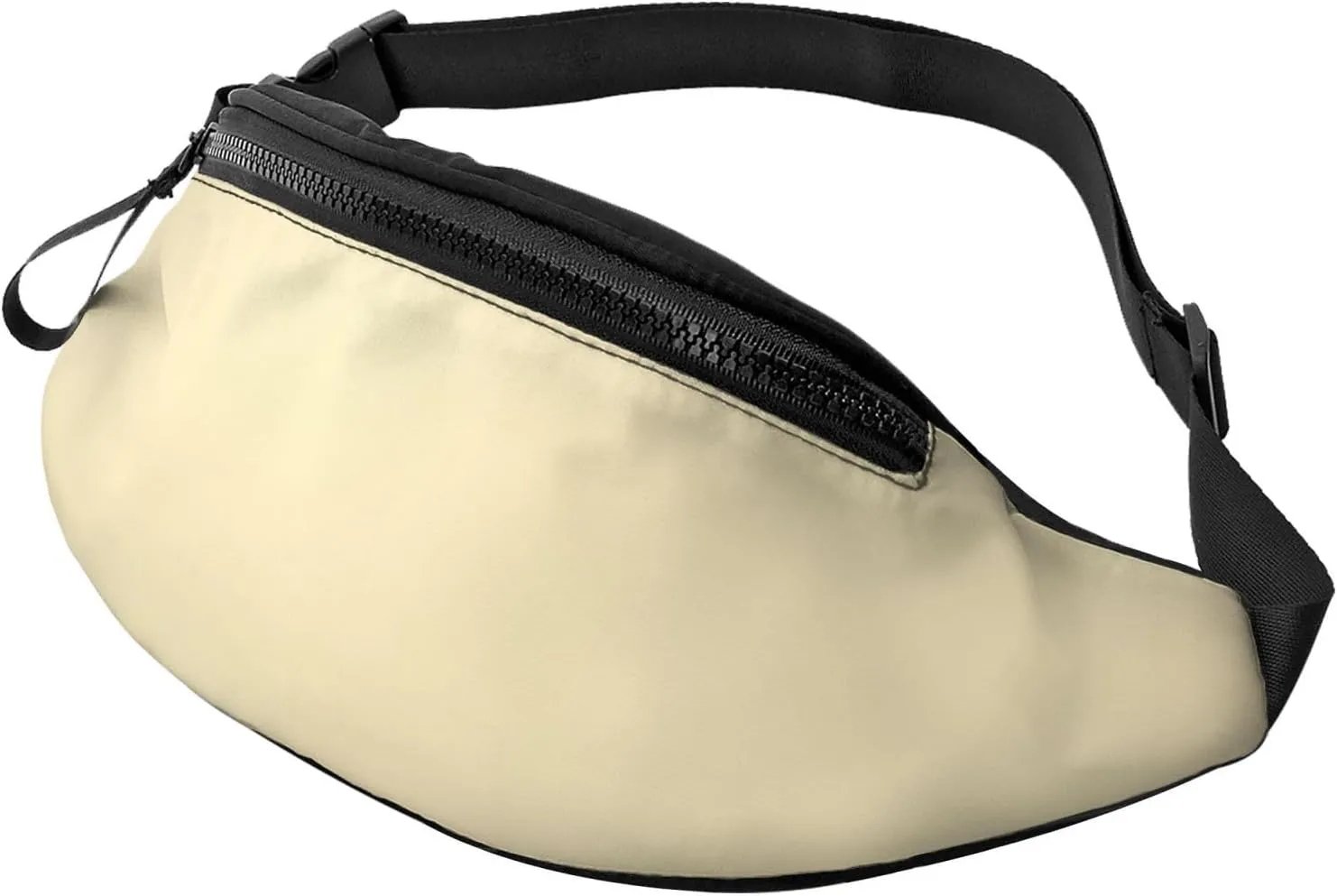 Stylish 3d Almond Yellow Bumbags Waist Fanny Pack For Women Ladies Men Lightweight Bum Bag With Zip Pockets Adjustable Belt For Dog Walking Running Cycling Hiking Outdoor Sport