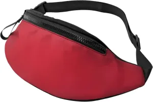 Stylish 3d Red Bumbags Waist Fanny Pack For Women Ladies Men Lightweight Bum Bag With Zip Pockets Adjustable Belt For Dog Walking Running Cycling Hiking Outdoor Sport