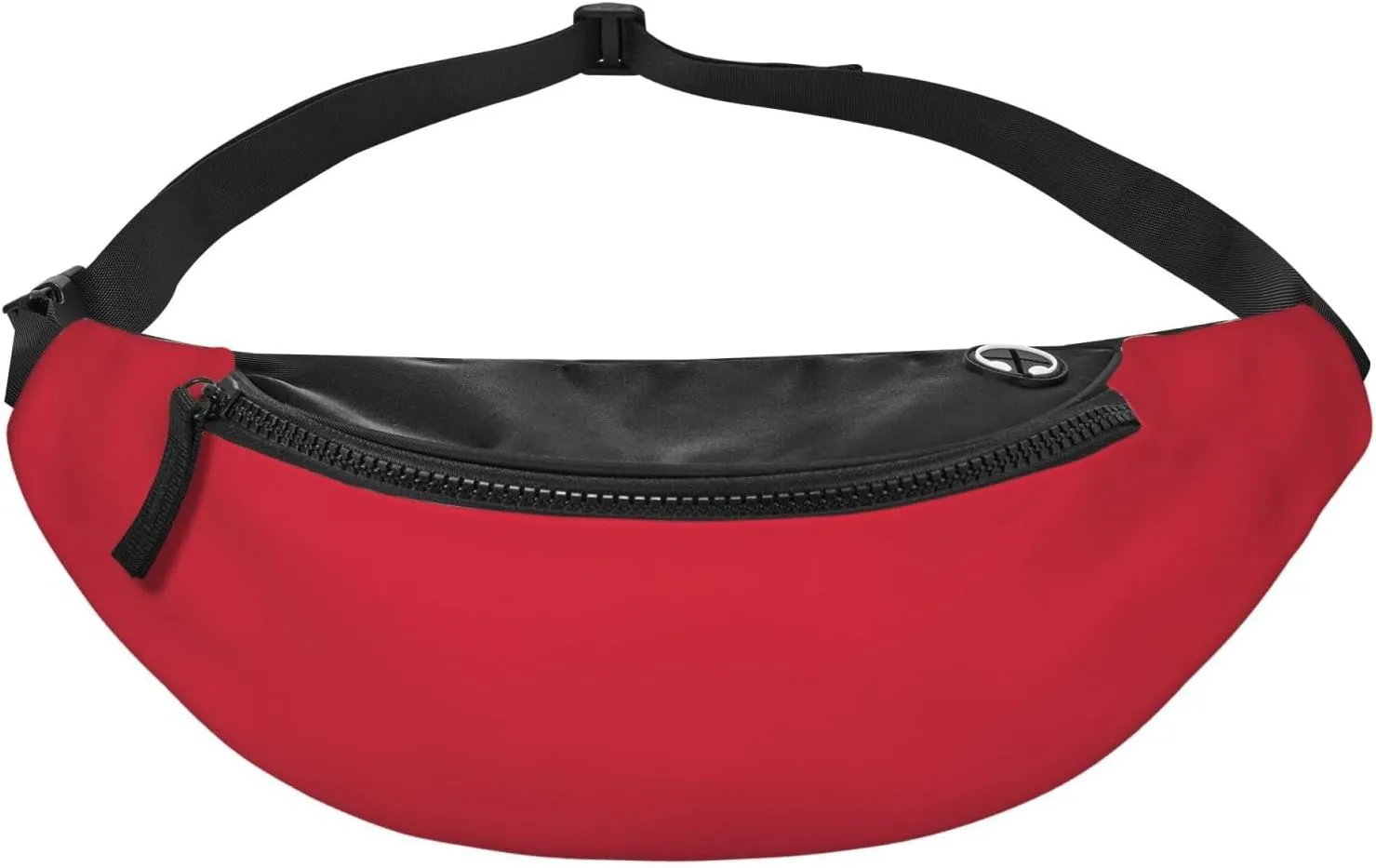 Stylish 3d Red Bumbags Waist Fanny Pack For Women Ladies Men Lightweight Bum Bag With Zip Pockets Adjustable Belt For Dog Walking Running Cycling Hiking Outdoor Sport