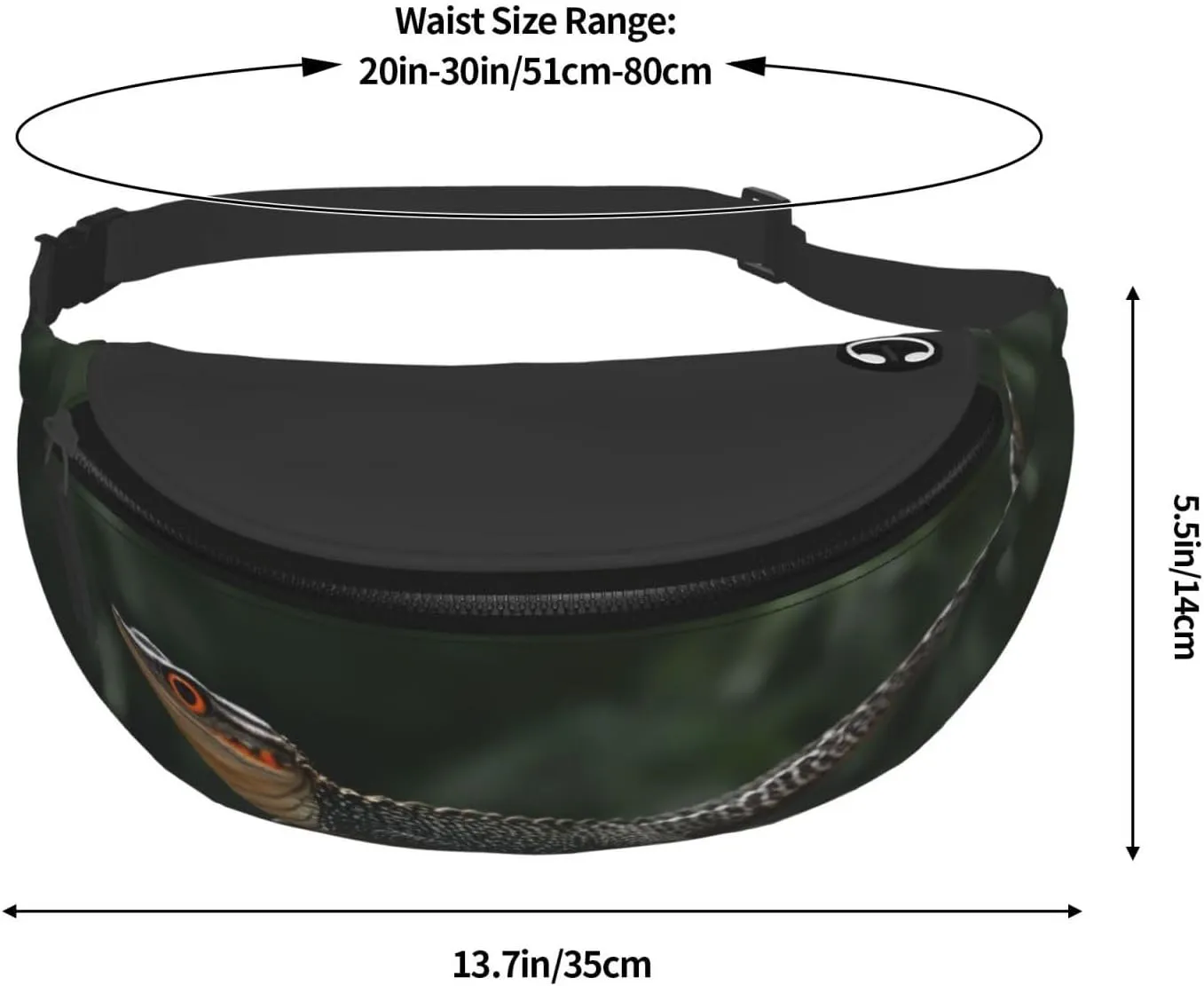 Stylish 3d_Dinosaur Bumbags Waist Fanny Pack For Women Ladies Men Lightweight Bum Bag With Zip Pockets Adjustable Belt For Dog Walking Running Cycling Hiking Outdoor Sport