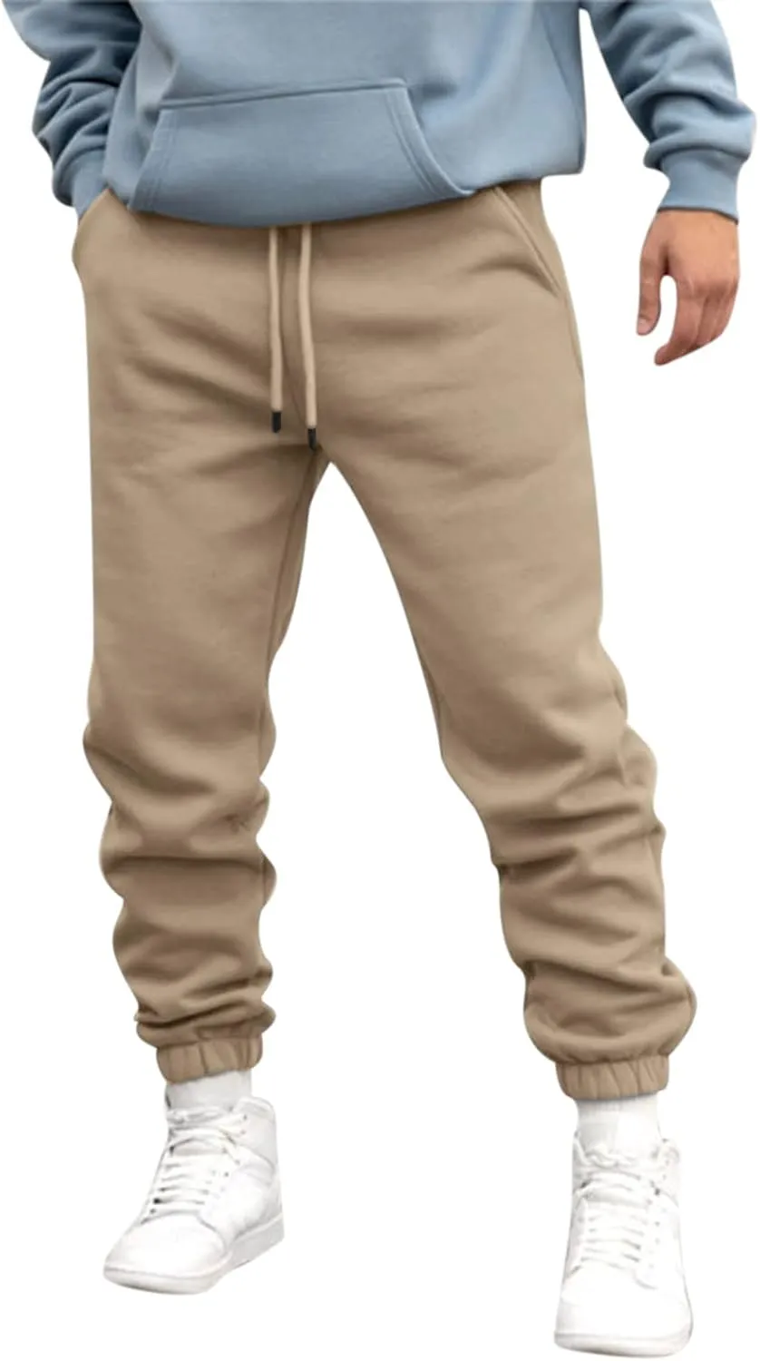 Sweatpants for Men with Pockets Lightweight Men's Cargo Pants Mens Work Pants Hiking Trouser Relaxed Fit Sport Jogger