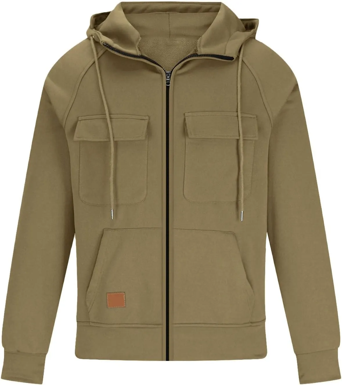 Tactical Sweatshirts for Men Quarter Zip Hoodie Retro Western Drawstring Long Sleeve Sweatshirt Hoodie
