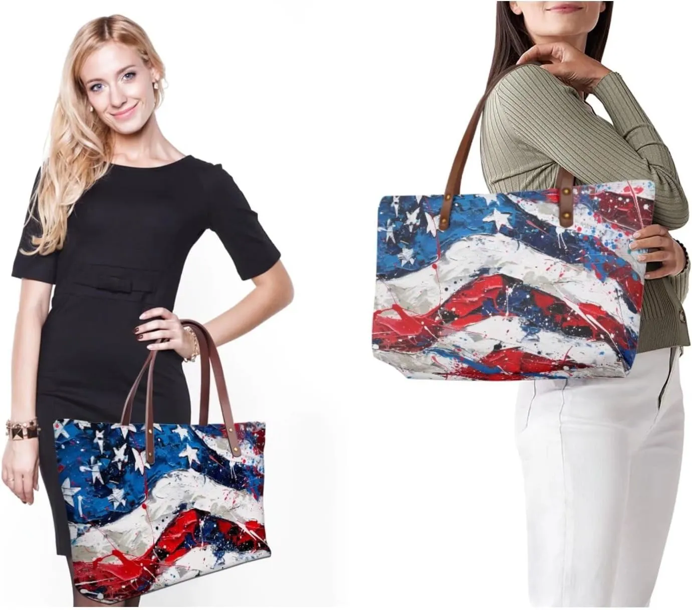 Tote Bag and Wallet Set for Women Handbags with Matching Wallets Satchel Purse 2PCS Clutch Purse for Outdoor
