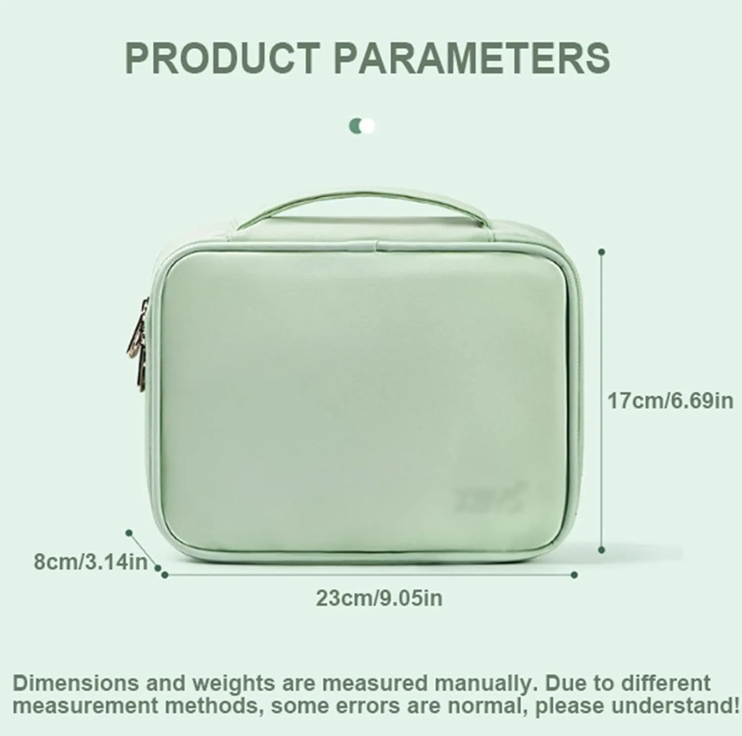 Travel Makeup Bag with Brush Holder,Portable Cosmetic Bags Waterproof PU Leather Toiletry Bag,Travel Makeup Organizer Bag for Girls Women,A