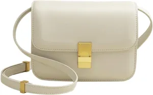 Trendy Square Shoulder Bags, Small Crossbody Purses for Women PU Leather Satchel Handbag Adjustable Strap