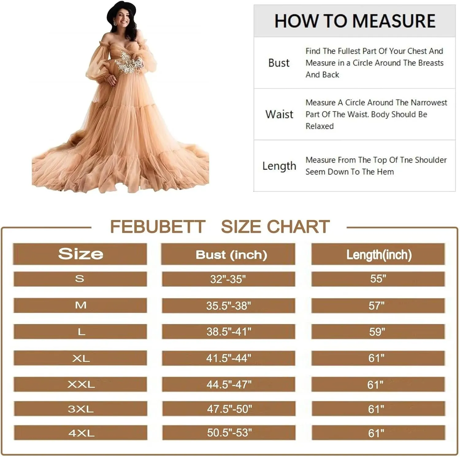 Tulle Long Maternity Dress for Photoshoot Puffy Sleeve Off Shoulder Babyshower Bridal Pregnancy Gowns