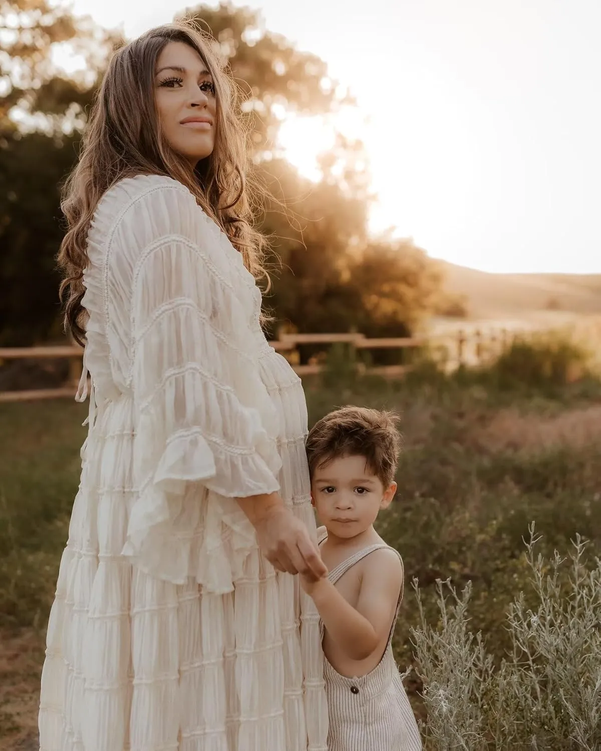 Tulle Maternity Dresses for Photoshoot Boho Off Shoulder Robes Bridal Lingerie Baby Shower Pregnancy Gowns