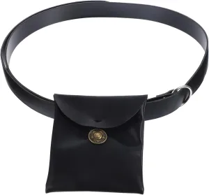 VALICLUD Waist Pouch Bag Easy to Carry Medieval Style Fanny Pack Pu Leather Portable and Compact for Travel