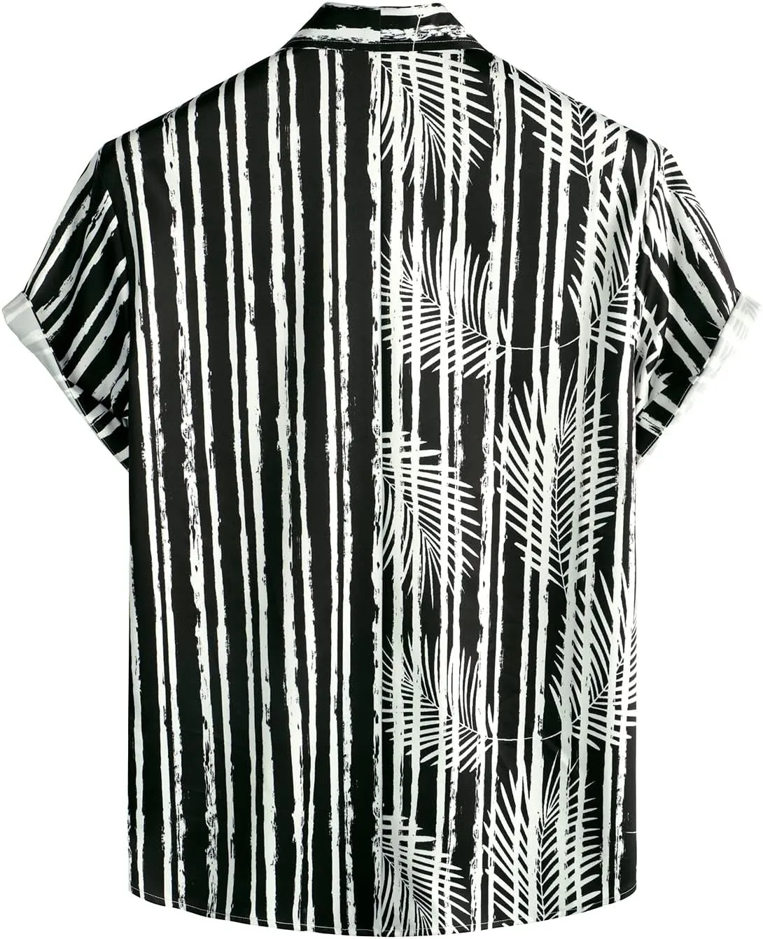 VATPAVE Mens Hawaiian Flamingo Shirts Casual Tropical Short Sleeve Button Down Shirt Summer Beach Shirts