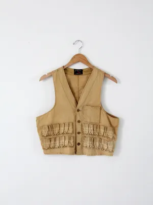vintage 50s hunting vest by J.C. Higgins