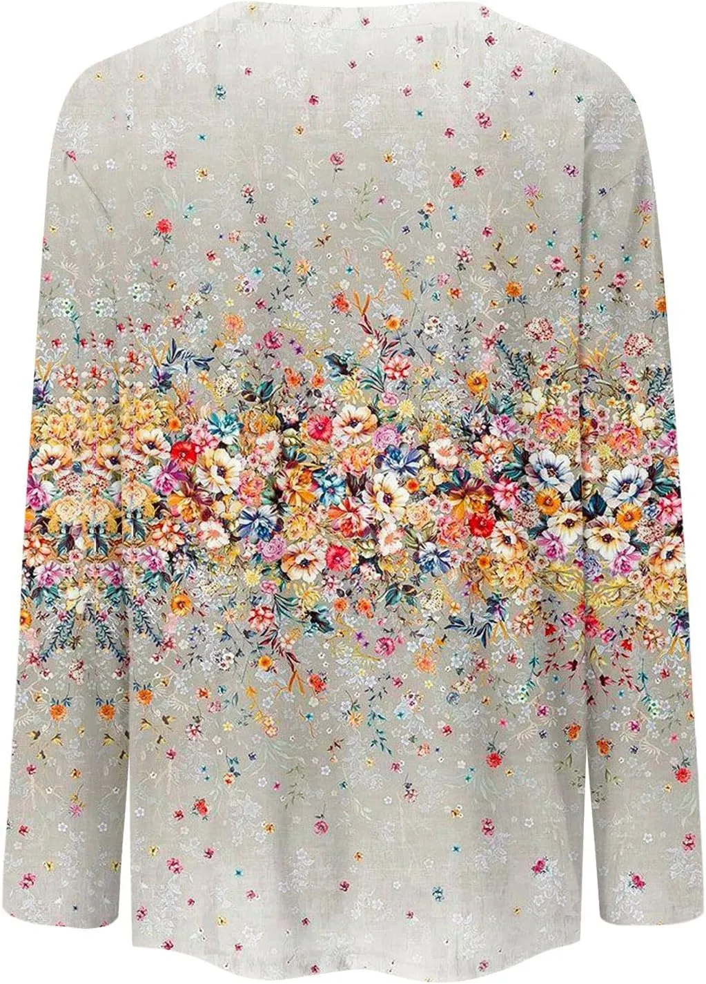 Vintage Tees for Women Women's Fashion Casual Round Neck Long Sleeve Printed T-Shirt Top