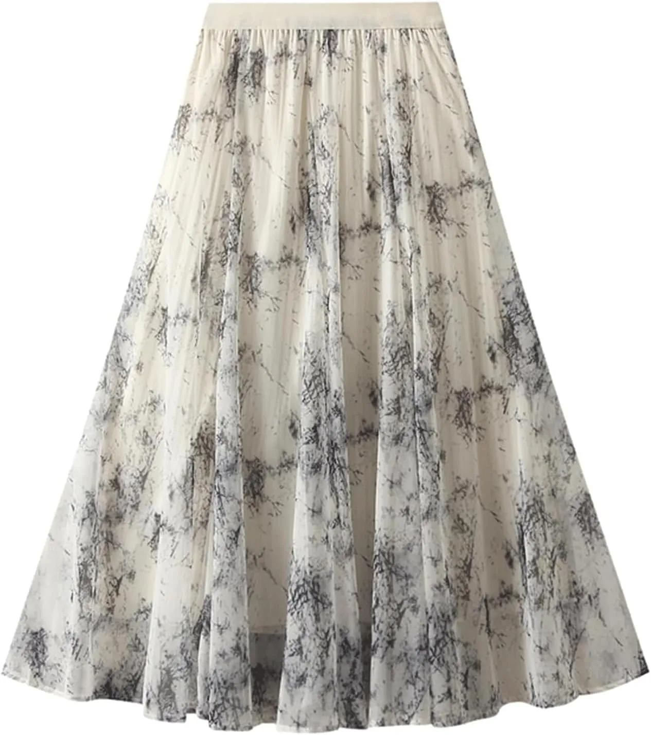 Vintage Tulle Skirts for Women Long Fairy Skirt Mesh High Waist Skirts Comfortable Skirts Soft to The Touch Waist Skirts